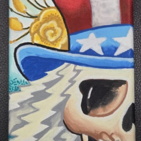 Uncle Sam original acrylic painting